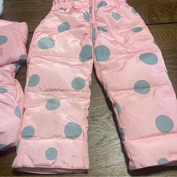 Down Coat Kids Toddler Girl Clothes 2pcs Winter Suit Warm Baby Overalls Sets 100 - Picture 6 of 16